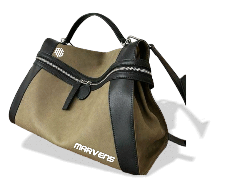 MARVENS thread luxury leather hand bag