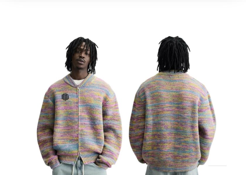 Marvens thread zip hoodie